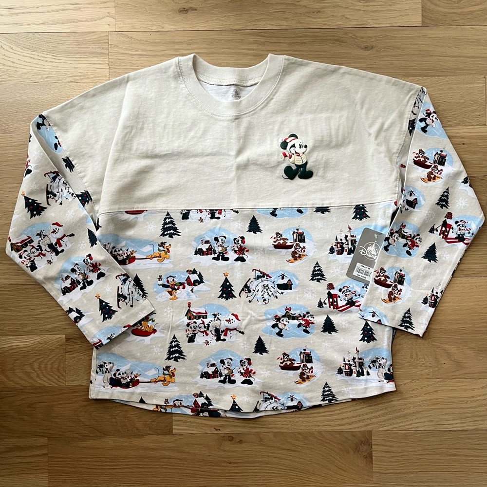 Disney Parks Christmas 2021 Spirit Jersey Kids XL 14
